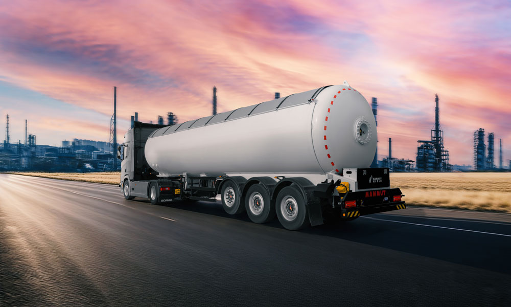 تریلی ال پی جی LPG شرکت ماموت