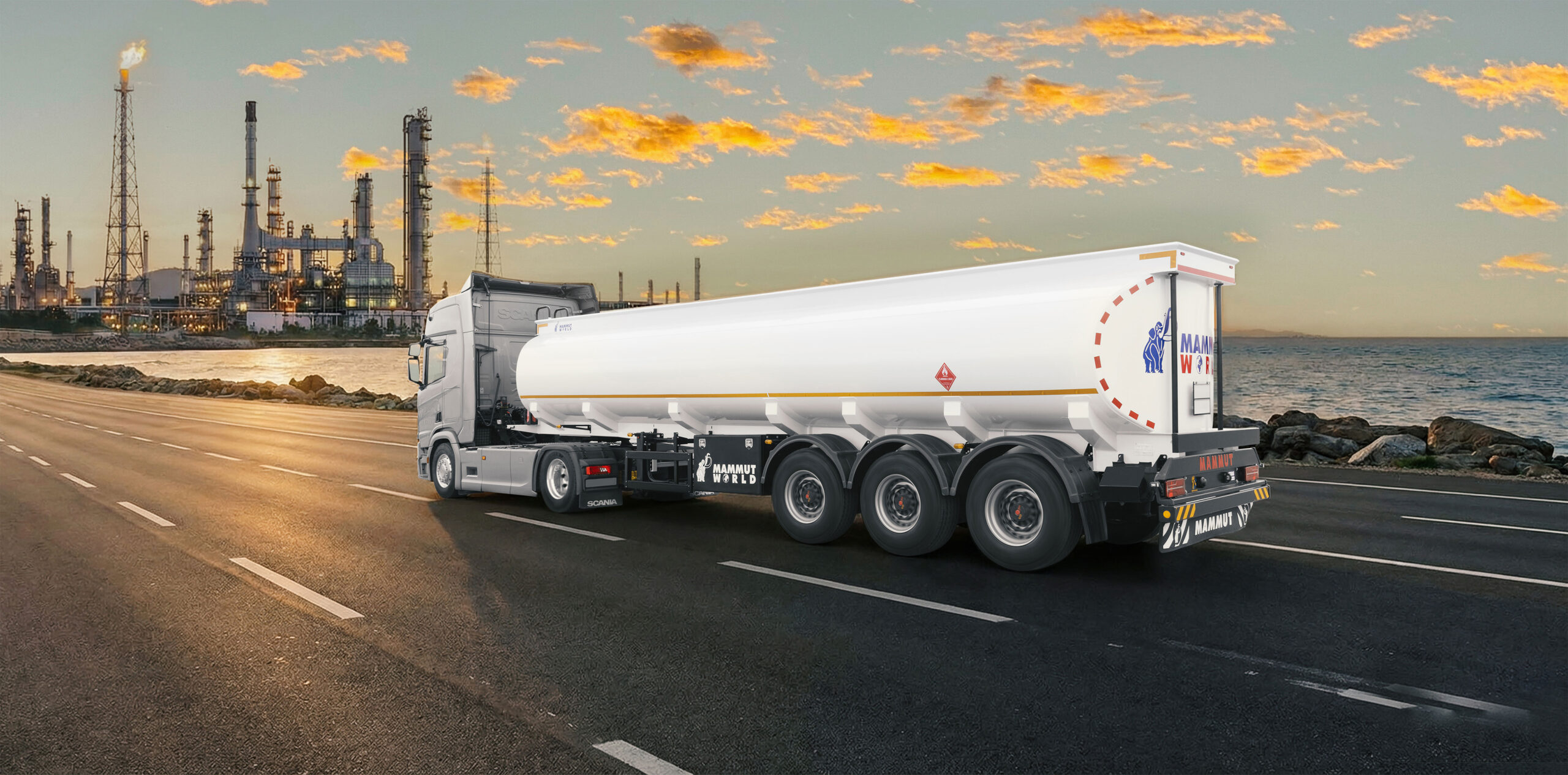 تریلی تانکر دنیای ماموت